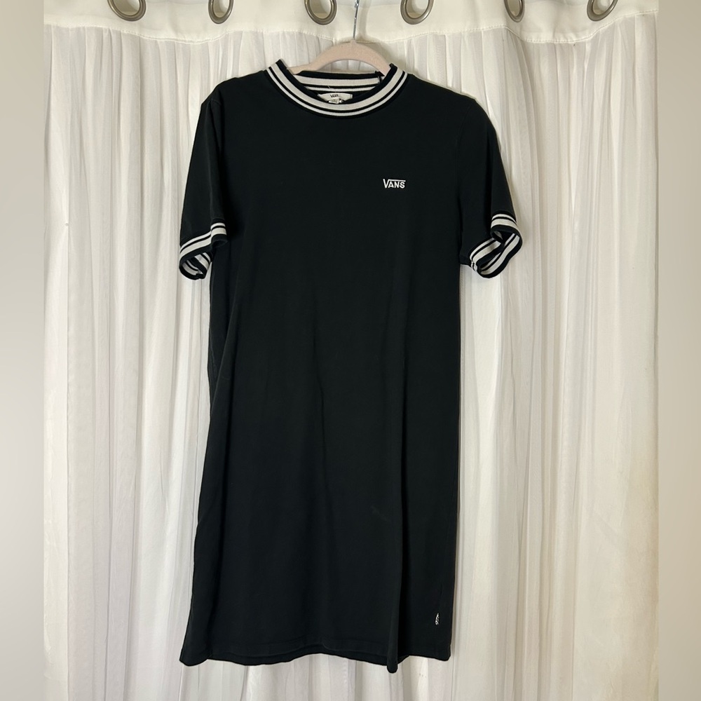 Vans Black Mini Dress with White Trim